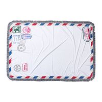 Pluszowy koc 150 x 100 cm z wzorem koperty do sublimacji