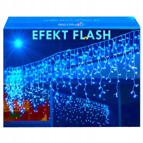 LAMPKI SOPLE 200 LED GRUBY KABEL 10,5m + FLASH na Arena.pl