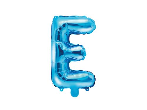Balon foliowy Litera "E", 35cm, niebieski na Arena.pl