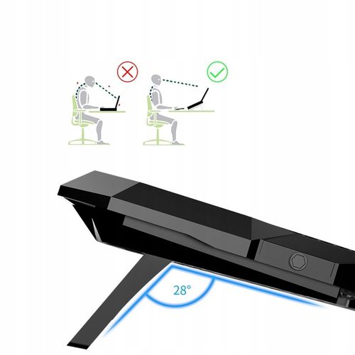 PODSTAWKA PODKŁADKA CHŁODZĄCA POD LAPTOP-A NOTEBOOK-A 12-17 WYŚWIETLACZ LED na Arena.pl