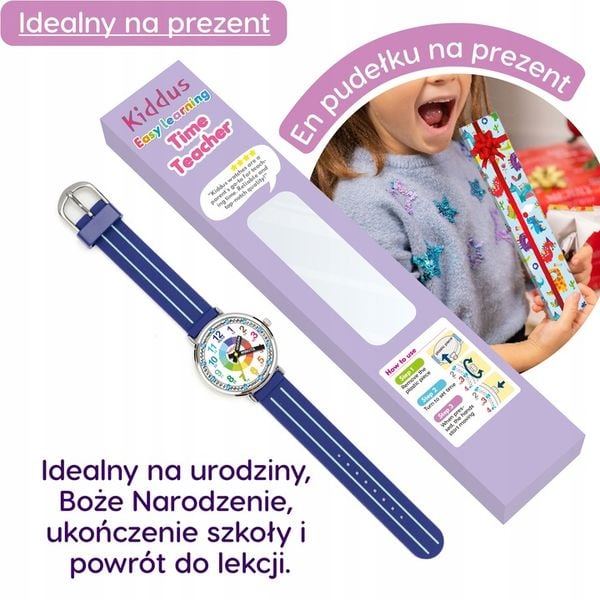 Kiddus Nauczyciel Czasu Polski Niebieski zdjęcie 2