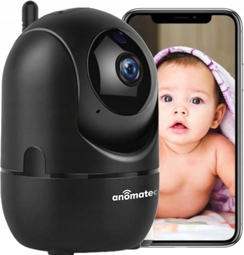 CZARNA KAMERA BEZPRZEWODOWA WIFI 4MPX WEWNETRZNA NIANIA IP APLIKACJA TUYA na Arena.pl