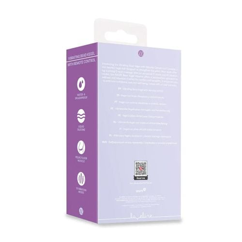 Vibrating Bead Kegel With Remote Control - Lavender na Arena.pl