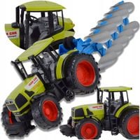 TRAKTOR CIĄGNIK MASZYNA ROLNICZA PŁUG FARMER ZABAWKA DLA DZIECI ROLNIK