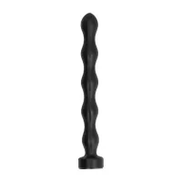 all black korek analny z segmentami kulowymi 32 cm czarny