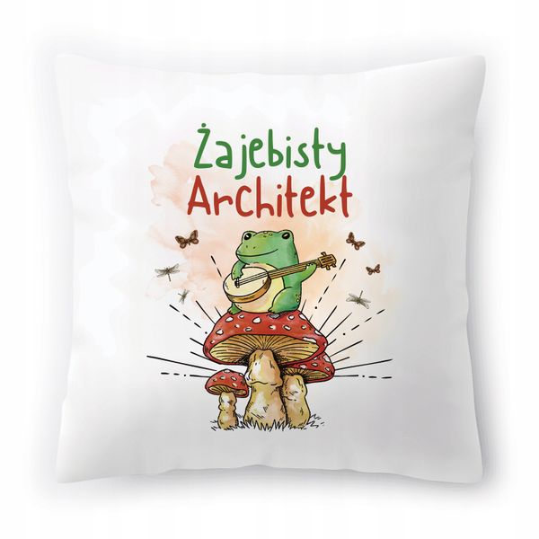 Poduszka Dla Architekta Na Urodziny Prezent Z Nadrukiem Ze Zdjęciem zdjęcie 1