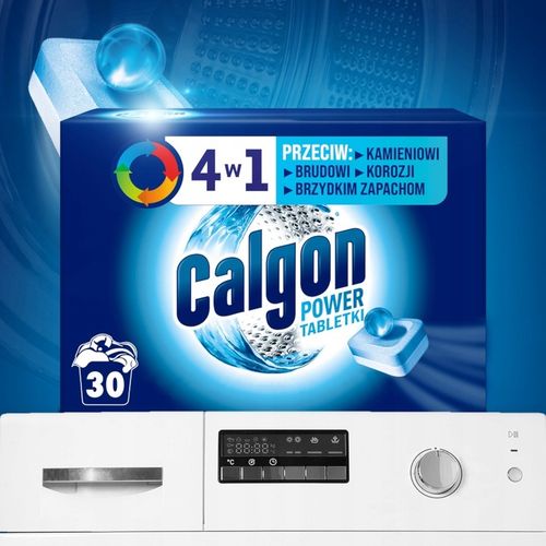 Calgon Power Odkamieniacz do pralki 4w1 tabletki 60 sztuk = 60 prań na Arena.pl
