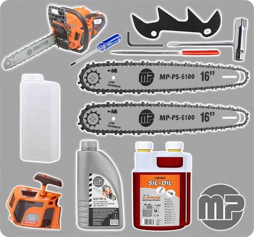 PIŁA SPALINOWA PILARKA ŁAŃCUCHOWA 5,7km 58cm3 2x łańc/prowad/Olej na Arena.pl