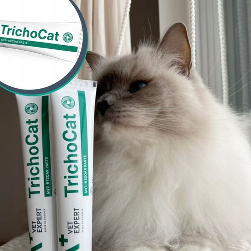 Pasta odkłaczająca dla kotów preparat odkłaczanie Vet Expert Trichocat 120g na Arena.pl