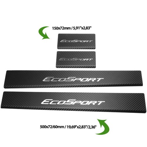 Listwa progowa FORD ECOSPORT MK2 Stal nierdzewna 304 carbon 4szt na Arena.pl