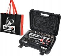 YATO ZESTAW NARZĘDZIOWY KLUCZE NASADOWE 1/2", 1/4", 72 EL. + TORBA