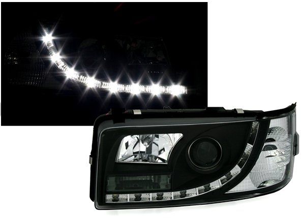 REFLEKTORY LAMPY + TYLNE LED VW T4 OD 1990 DO 2003 Roku DAYLIGHT TYLNE LED zdjęcie 3