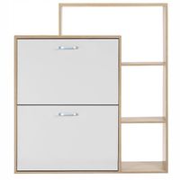 SZAFKA na buty REGAŁ 2 KOMORY OBUWIE komoda pojemna do przedpokoju