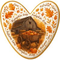 CIASTKO LUKROWANE FARM  PUMPKIN  ROZ.XL SERCE RĘCZNIE ROBIONE