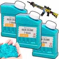 KULKI ŻELOWE 60000 szt. 7-8mm DO KARABINU PISTOLETU KOLOROWE HYDROŻELOWE