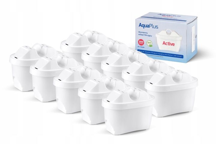 10 X WKŁAD FILTR DO WODY AQUAPHOR AQUA PLUS ZAMIENIK DO DZBANKA BRITA DAFI zdjęcie 1