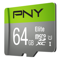 Karta pamięci MicroSDXC Elite 64GB PNY 100 MB/s zapis / 100 MB/s