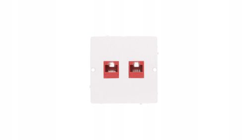 GNIAZDO KOMPUTEROWE 2x RJ45 5e SIMON BASIC BIAŁY na Arena.pl