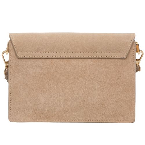 VERA PELLE torebka damska zamszowa listonoszka z paskiem V684 brązowa na Arena.pl