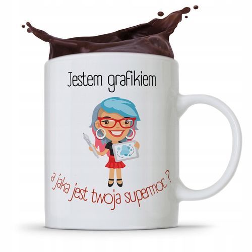 Kubek Prezent Dla Grafika Jestem Grafikiem Z Nadrukiem Ze Zdjęciem na Arena.pl