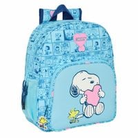 Plecak szkolny Snoopy Love Niebieski 32 x 38 x 12 cm