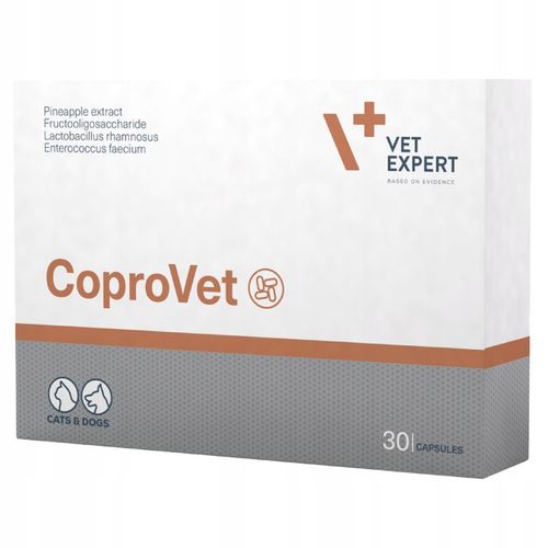 Suplement dla psów i kotów przeciw zjadaniu odchodów Vet Expert Coprovet na Arena.pl