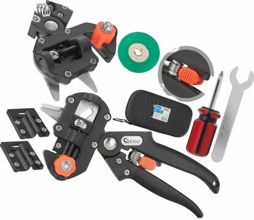 SEKATOR NOŻYCE DO SZCZEPIENIA DRZEW ROŚLIN KRZEWÓW WINOGRON ETUI + TAŚMA na Arena.pl