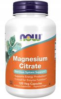NOW FOODS MAGNESIUM CITRATE 120K MAGNEZ SKURCZE