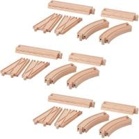 Drewniane tory szyny IKEA LILLABO 20 elementów