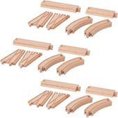 Drewniane tory szyny IKEA LILLABO 20 elementów