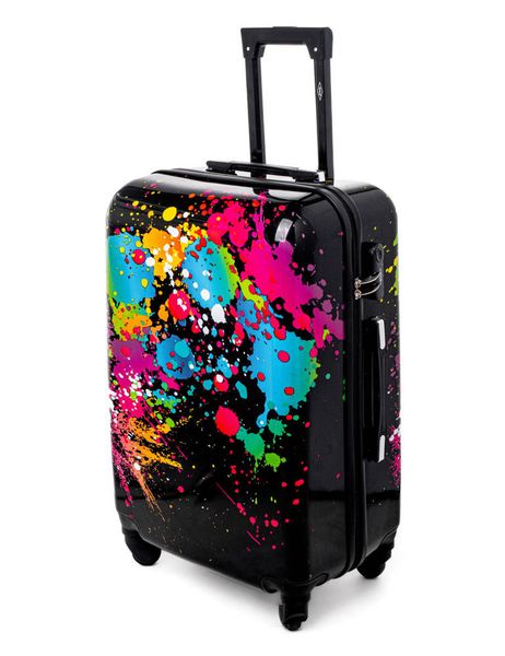 Średnia walizka KEMER RGL PRINT M Ciapki Multikolor zdjęcie 1