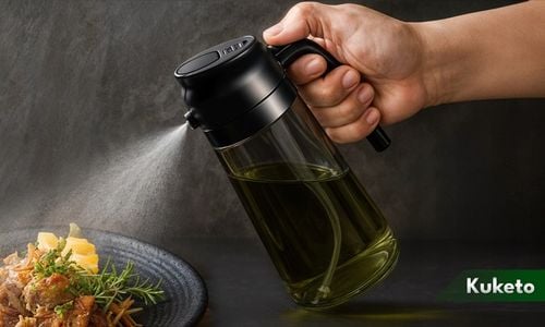 SPRYSKIWACZ DO OLIWY OLEJU OCTU CIEMNE SZKŁO DOZOWNIK SZKLANY MGIEŁKA 470ML na Arena.pl