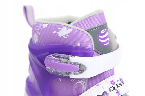 Rolki SAPHIRE 2 regulowan kauczuk 34-37 LED Świecą na Arena.pl