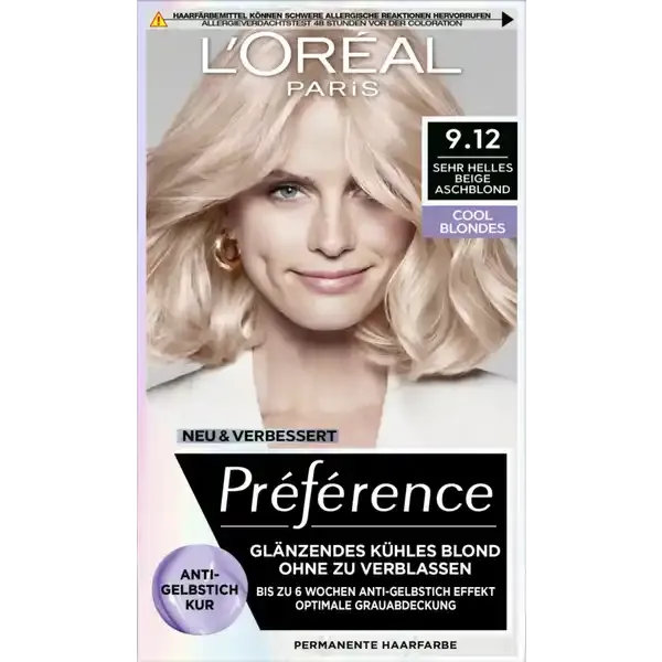 LOREAL Preference Cool Blondes farba jasny beżowy blond zdjęcie 1