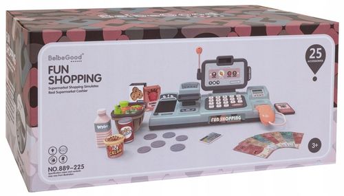 KASA FISKALNA Dla dzieci ZABAWKOWA zestaw SKANER WAGA TELEFON KOSZ ZAKUPY na Arena.pl