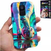 ETUI DO SAMSUNG A6 2018 - PIŁKA NOŻNA FOOTBALL PIŁKARZE + SZKŁO