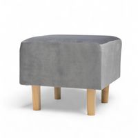 Szary Podnóżek do fotela Pufa Stołek