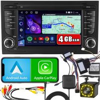 RADIO SAMOCHODOWE do AUDI A4 ANDROID 15 CARPLAY GPS WIFI RDS 7" 4GB/64GB