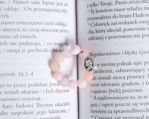 Różaniec na palec Opal Różowy RT-17 na Arena.pl