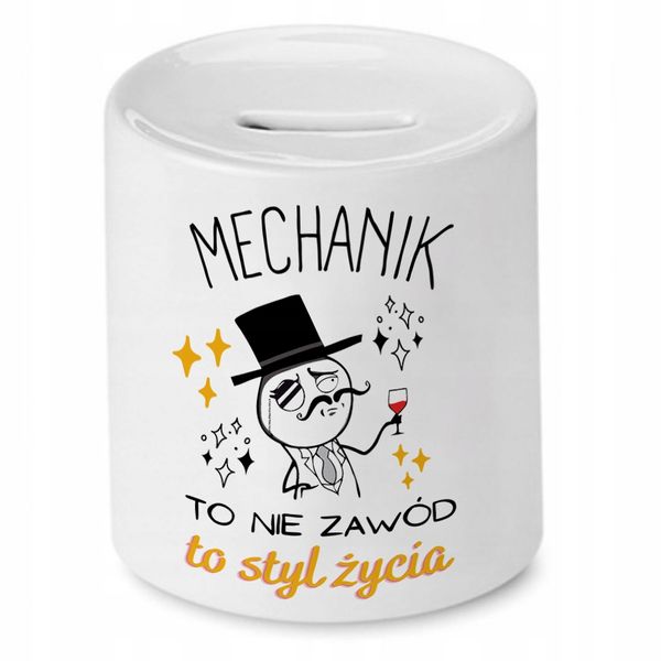 Dla Mechanika Skarbonka Na Urodziny Na Prezent Z Nadrukiem Ze Zdjęciem zdjęcie 1