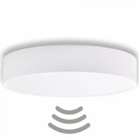 Biały plafon pokojowy 137623620972 okrągły z czujnikiem