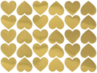 Naklejki Serce złote 30szt