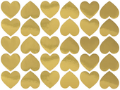 Naklejki Serce złote 30szt