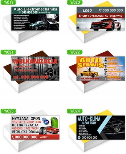 Wizytówki firmowe reklamowe 200szt dużo wzorów USŁUGI HYDRAULICZNE na Arena.pl