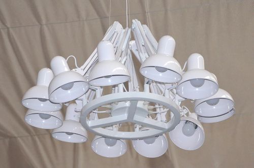 Lampa wisząca ragno 12 biała na Arena.pl
