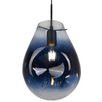 LAMPA wisząca KIMBERLY 316257 Polux loftowa OPRAWA szklany zwis niebieski