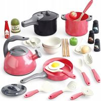 Zestaw kuchenny naczynia do zabawy dla dzieci garnki czajnik patelnia kuchn