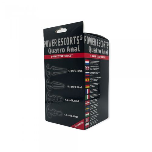 plug quatro anal plugs starter set  4 pack black na Arena.pl