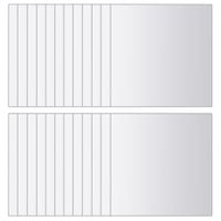 Płytki lustrzane, 48 szt., kwadratowe, szklane