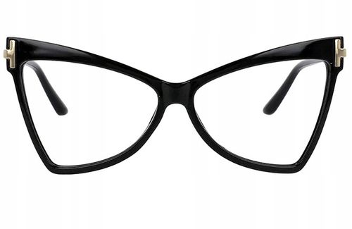 Kocie Okulary Cat zerówki Kobiece retro czarne  O46 na Arena.pl